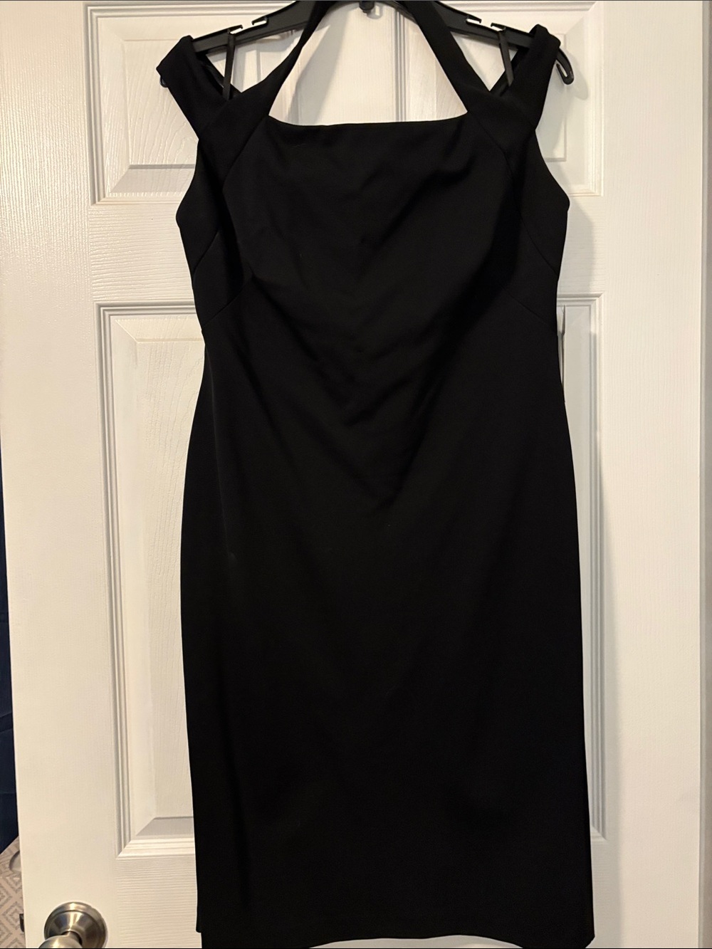 Ralph Lauren Black One-Shoulder Sheath Dress